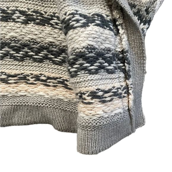 Carve Designs Gray and Cream Patterned Cardigan - Picture 10 of 14